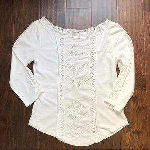 Free People white crochet top